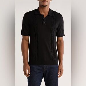 TRUTH by Republic Men's Knit Wool Blend Polo Shirt XS